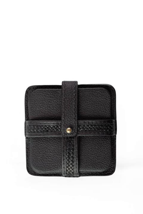 Woven Square Coasters (Set of 4 with Holder)