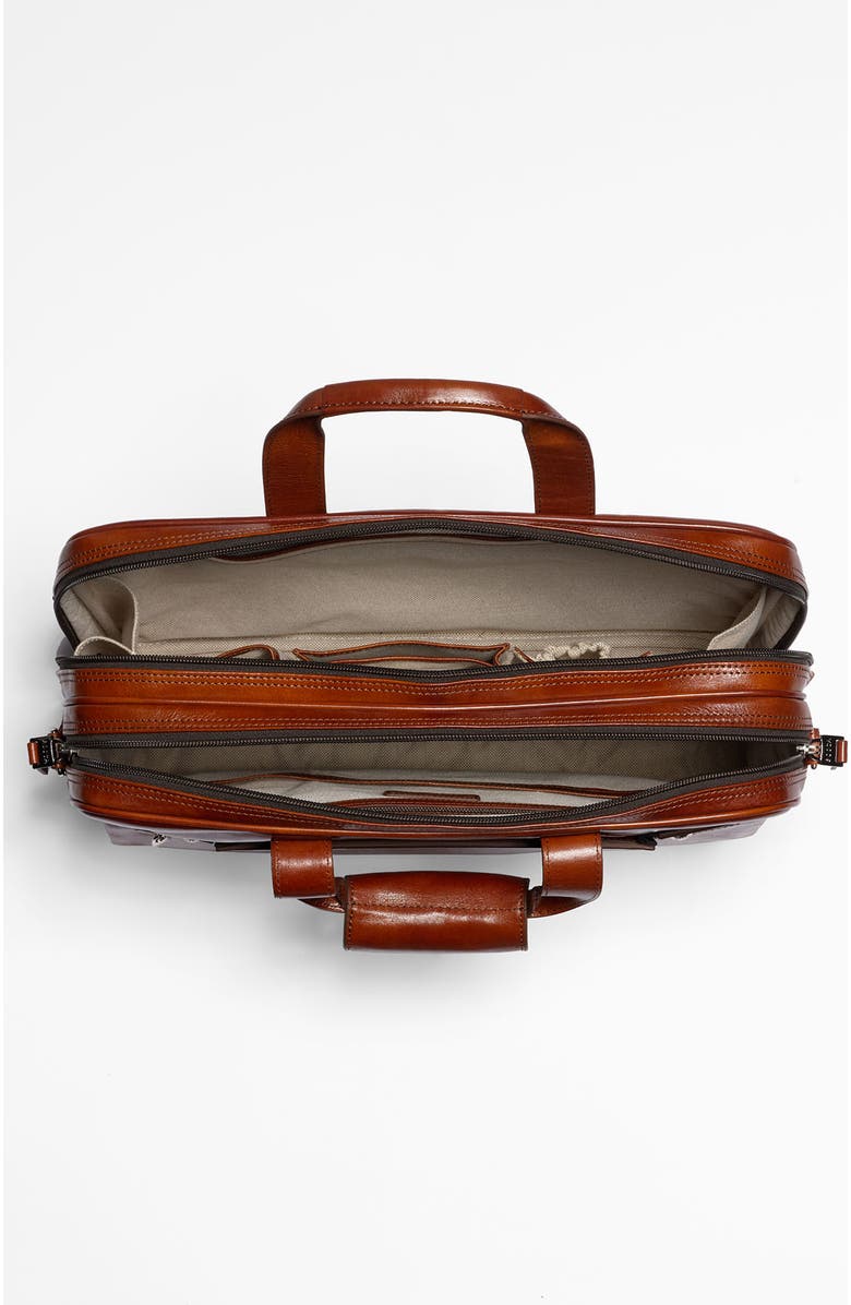 Bosca Double Compartment Leather Briefcase, Alternate, color,