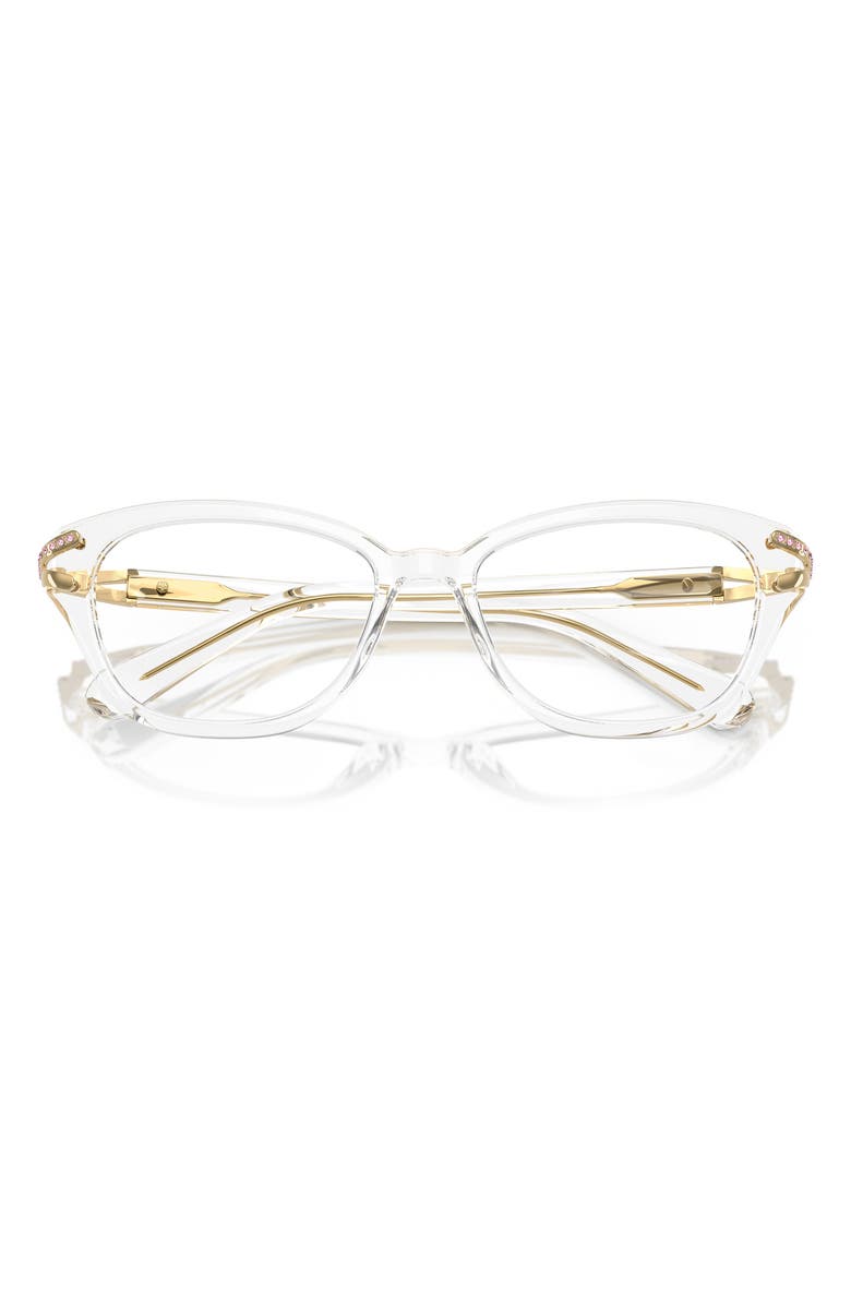 Swarovski 52mm Pillow Optical Glasses, Alternate, color, Crystal