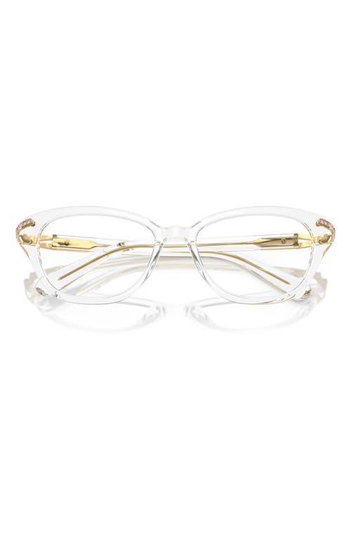 Swarovski 54mm Pillow Optical Glasses In Crystal