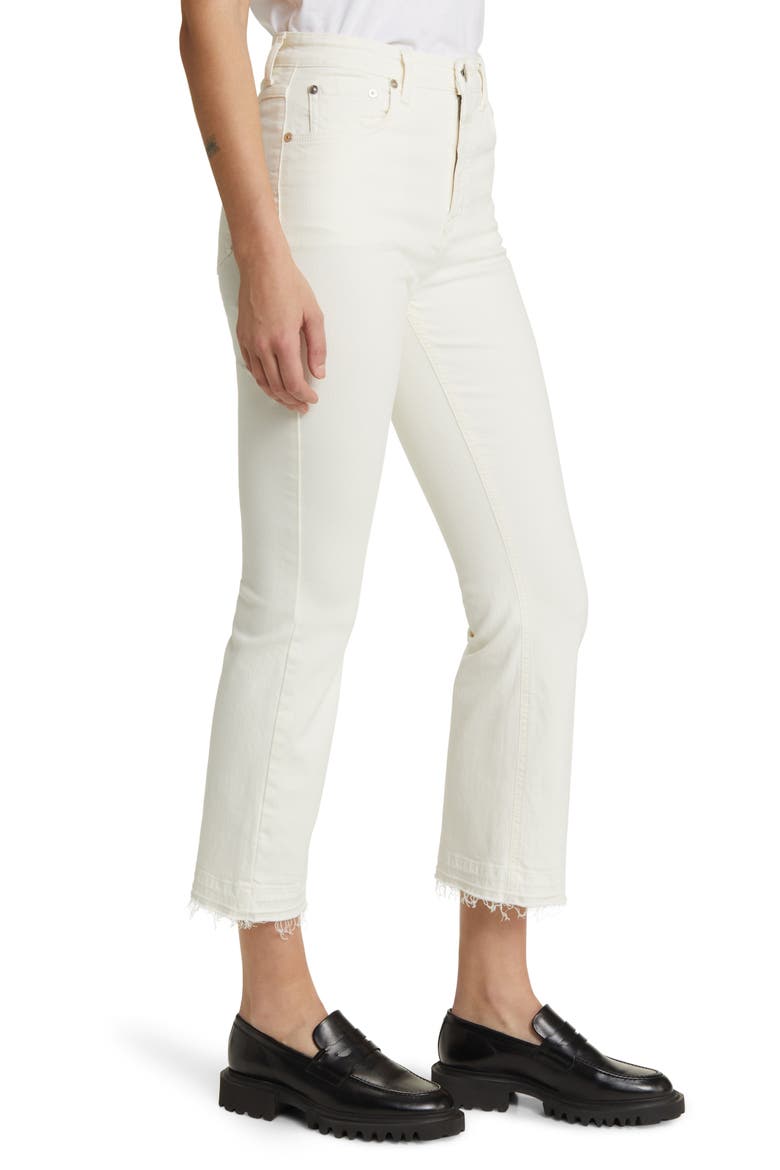 Hi-Sun Flare Crop Jeans, Alternate, color, IVORY