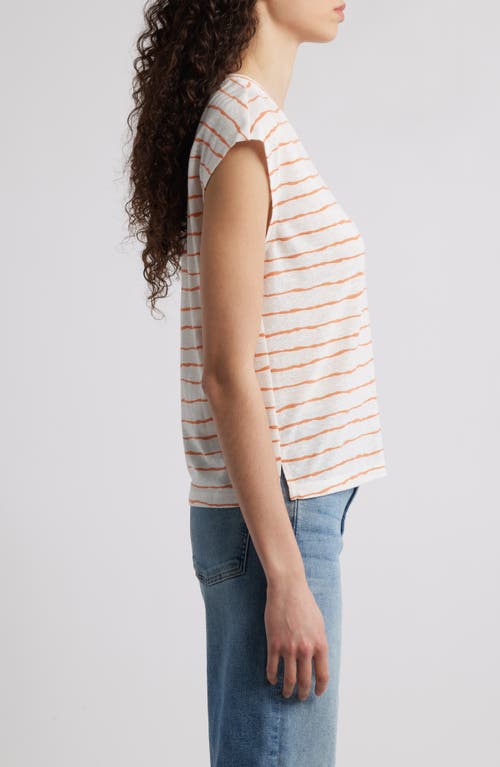 Wit & Wisdom Stripe Linen Blend T-shirt