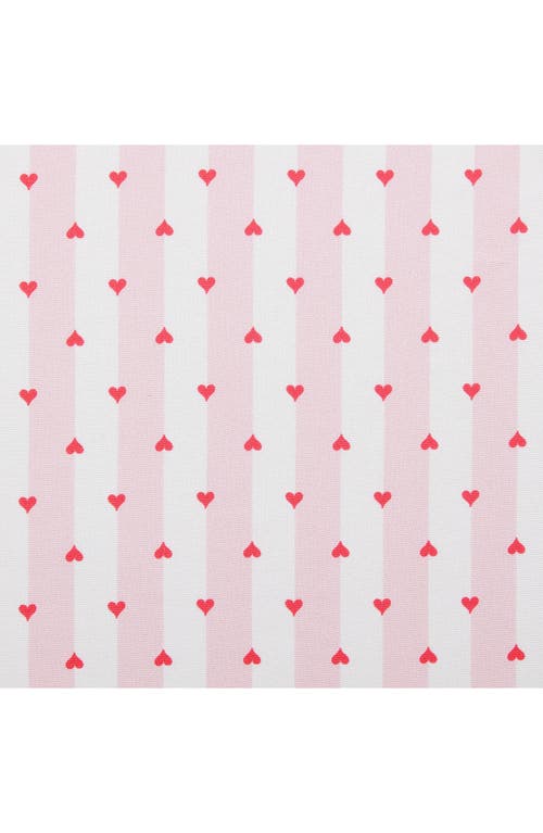 Betsey Johnson Wonderland Stripe Sheet Set In Bright Pink