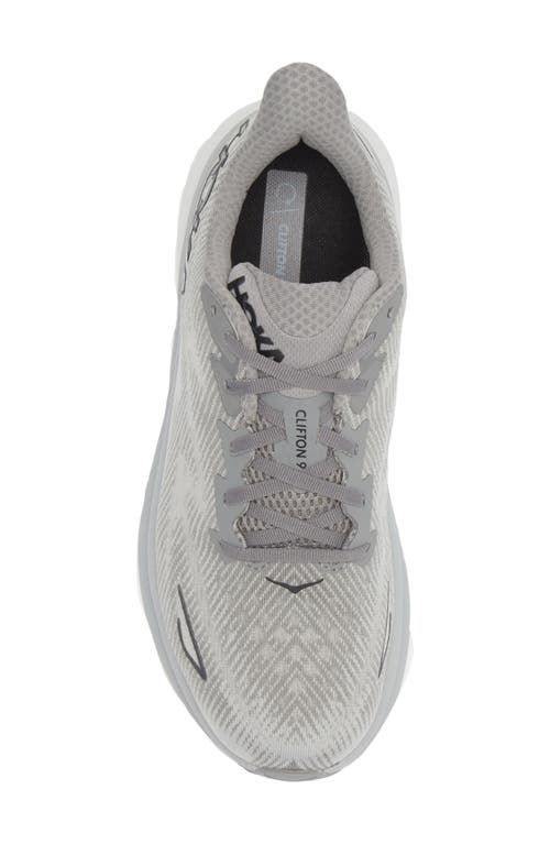 Hoka Clifton 9 Running Shoe In Gray