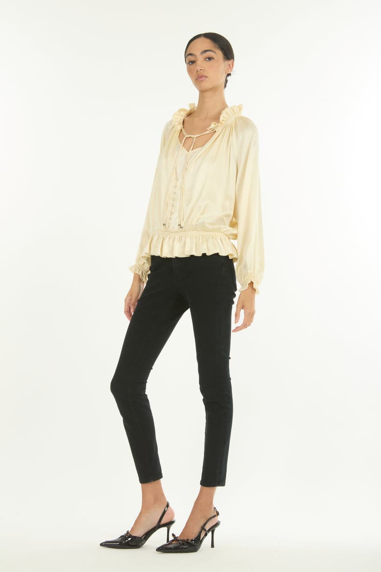 Romane Top, Alternate, color, Vintage Crème