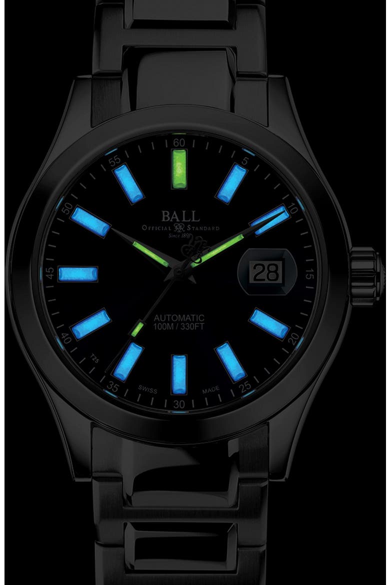 'Engineer II Marvelight' Bracelet Watch, 40mm, Alternate, color, SILVER/ BLUE