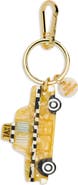 Solar Eclipse Hand Painted Taxicab Key Chain Bag Charm