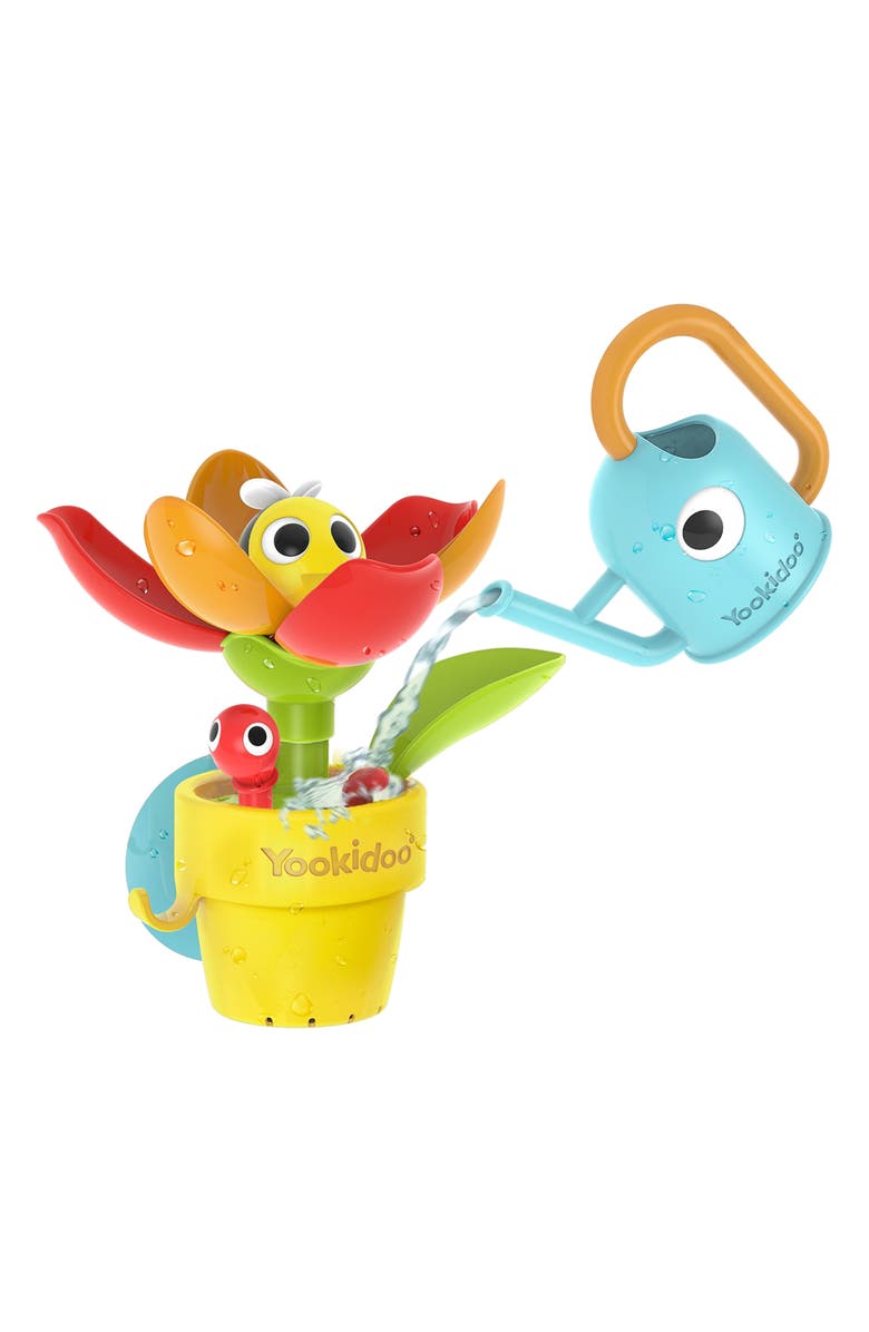 Yookidoo Peek-A-Bee Tub Flower Bath Toy, Alternate, color, Multi