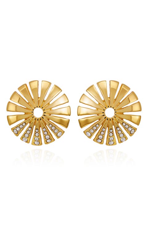 Sunburst Stud Earrings