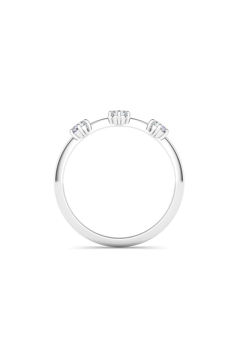 Kismet Lab Created Three Diamond 14K Gold Band, Alternate, color, WHITE GOLD