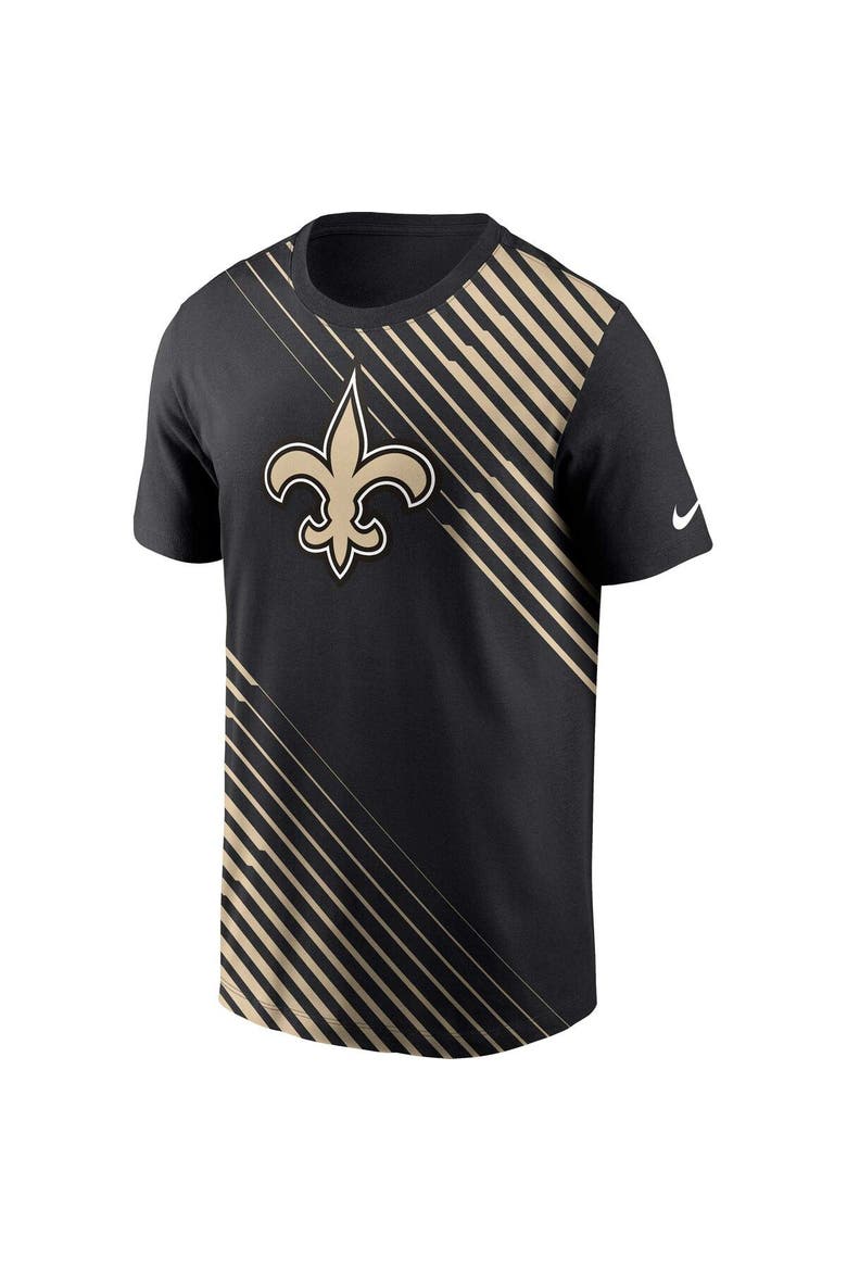 Men's Nike  Black New Orleans Saints Yard Line Fashion Asbury T-Shirt, Alternate, color, Black