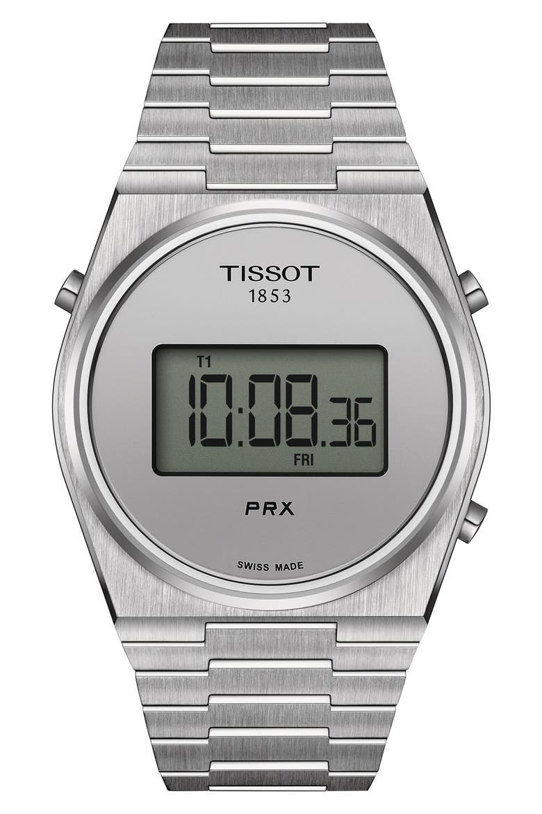 PRX Digital Bracelet Watch, 40mm, Main, color, GREY
