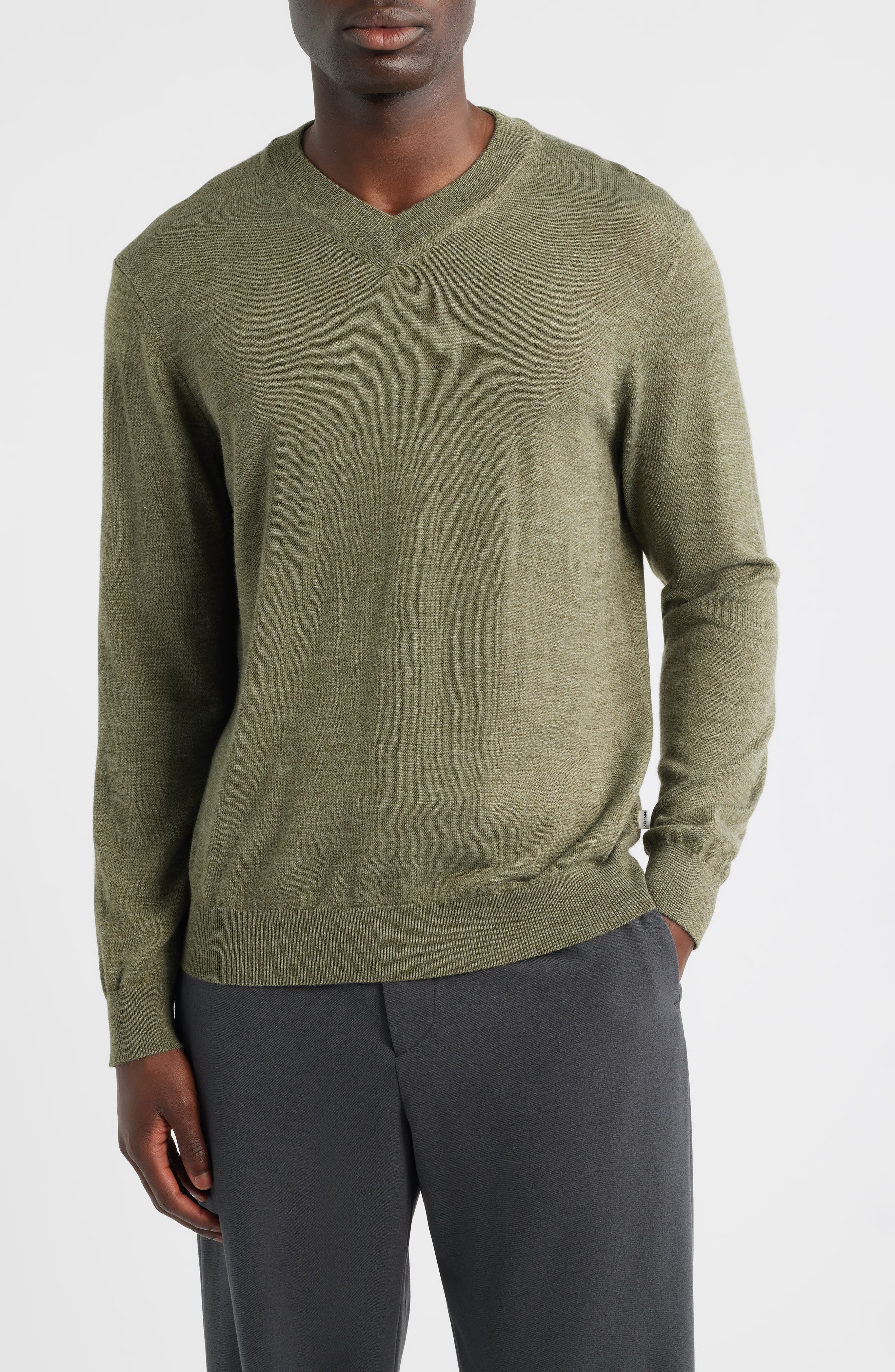 Serge 6584 Wool Blend V-Neck Sweater - image 3