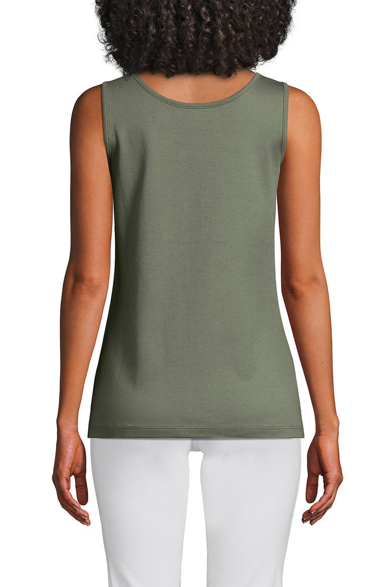 Cotton Tank Top, Alternate, color, Sage
