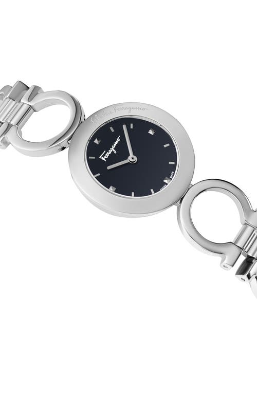 Ferragamo Gancino Stainless Steel Bracelet Watch In Stainless Steel