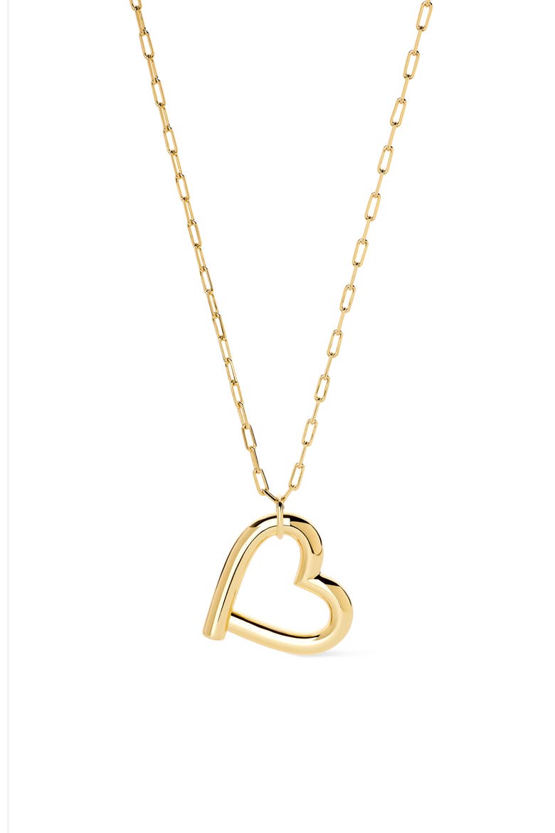 Heart Necklace - Delilah, Main, color, Gold