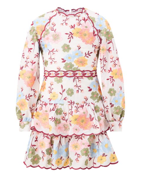 Penelope Cotton Embroidered Mini Dress