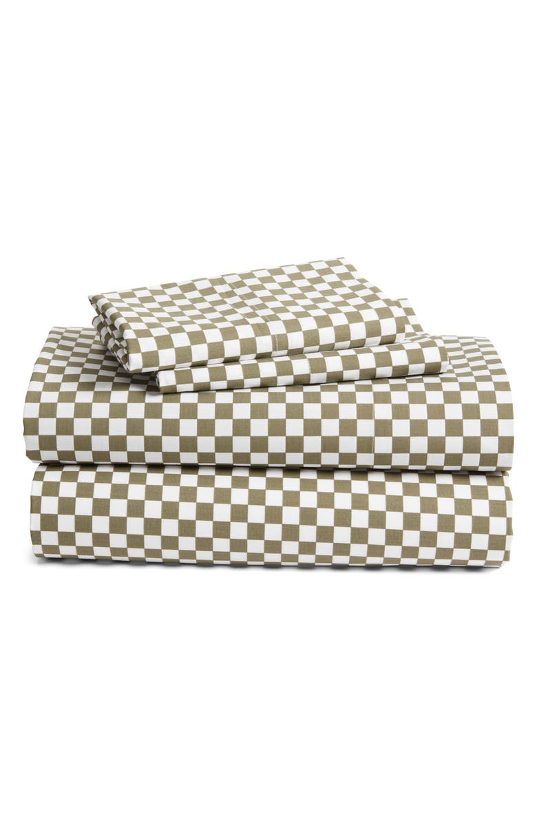 Nordstrom Checkerboard Cotton Percale Sheet Set, Main, color, 
