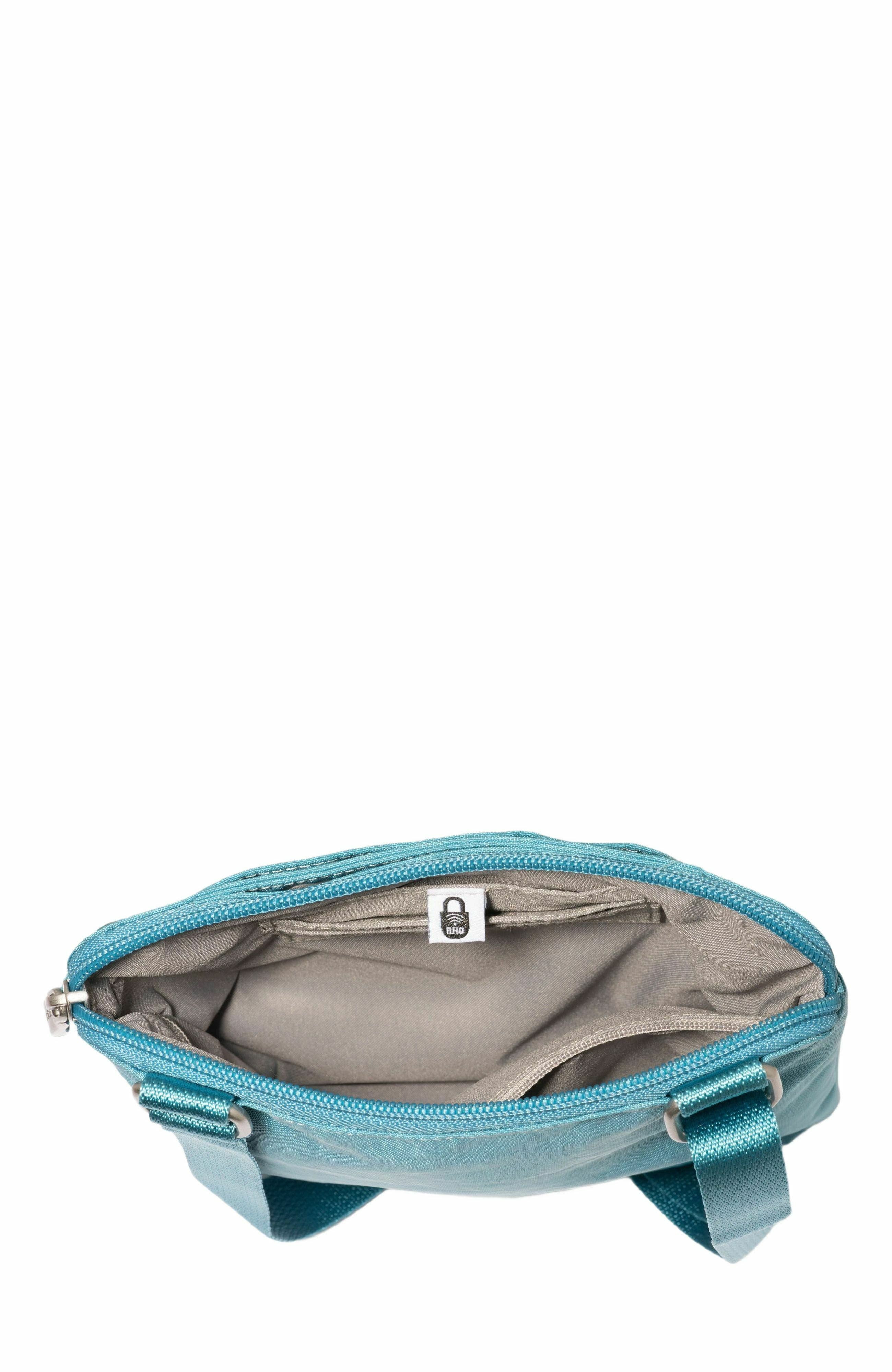 BAGGALLINI Coastal Flip Lock Mini Crossbody, Alternate, color, Seaside Blue