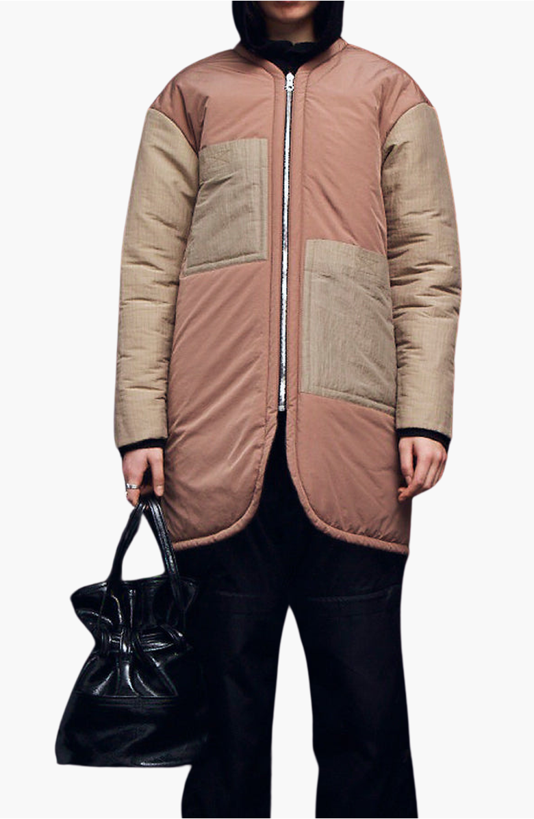 CAALO Reversible Sustainable Down Coat, Alternate, color, Black