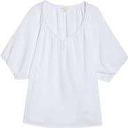beachlunchlounge Xyla Cotton Gauze Top