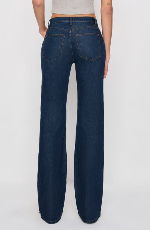 Reformation Jax Stretch High Rise Straight Jeans Seneca In Blue