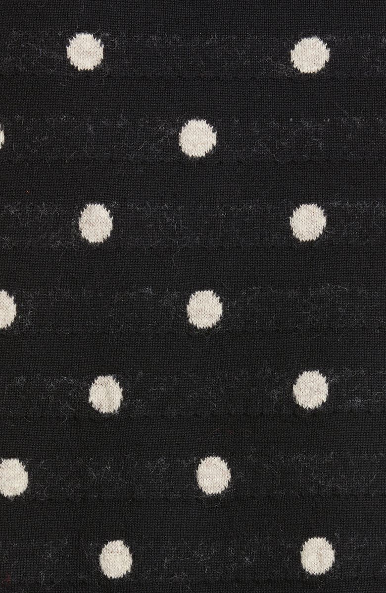 Tao Comme des Garçons Polka Dot Jacquard Wool Blend Sweater, Alternate, color, 