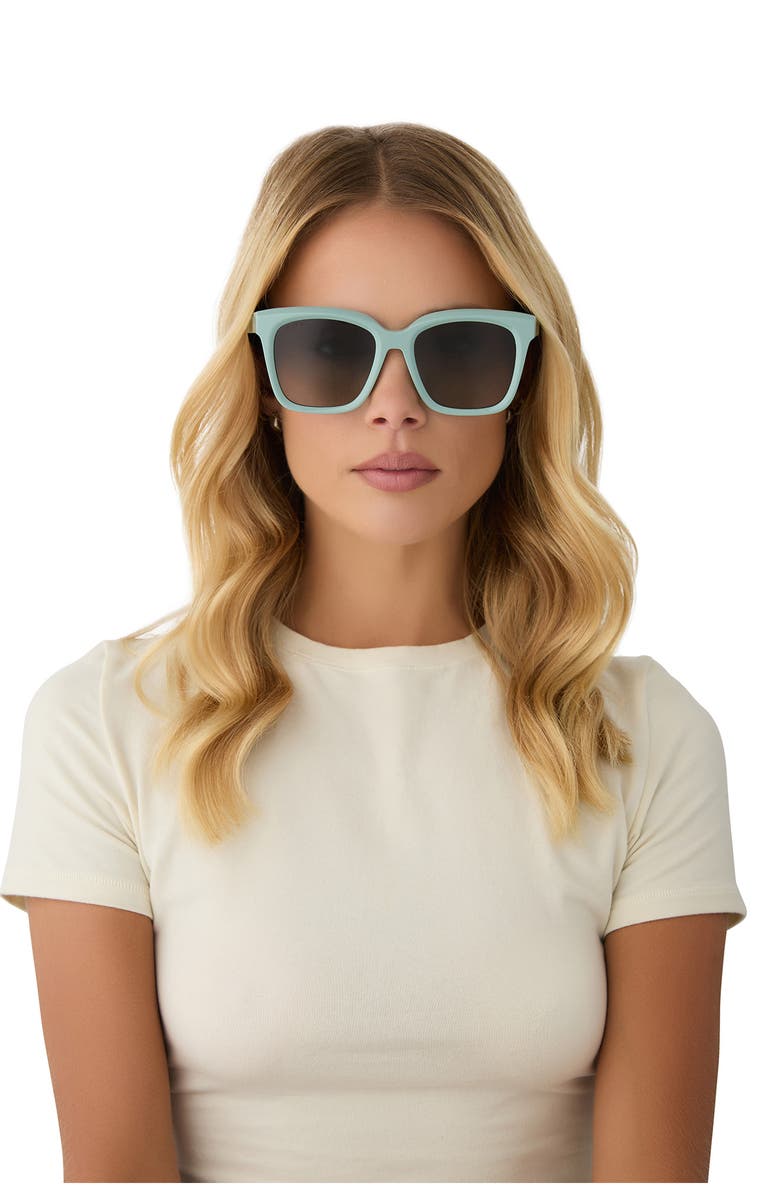 DIFF Meredith 54mm Square Sunglasses, Alternate, color, Grey Gradient