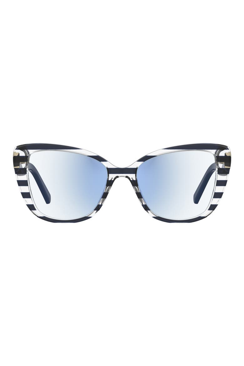 fiona 51mm cat eye sunglasses, Main, color, BLUE