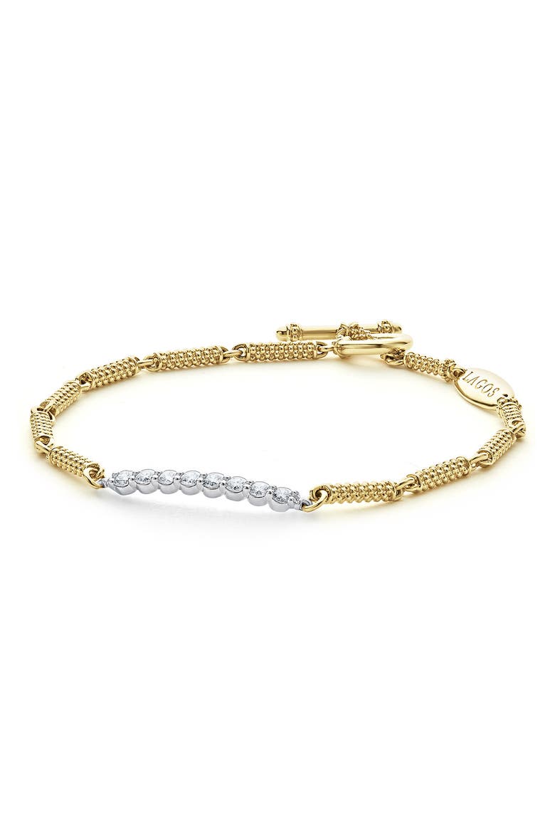 Superfine Signature Caviar Diamond Link Bracelet video