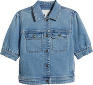 Caslon® Elbow Sleeve Denim Jacket