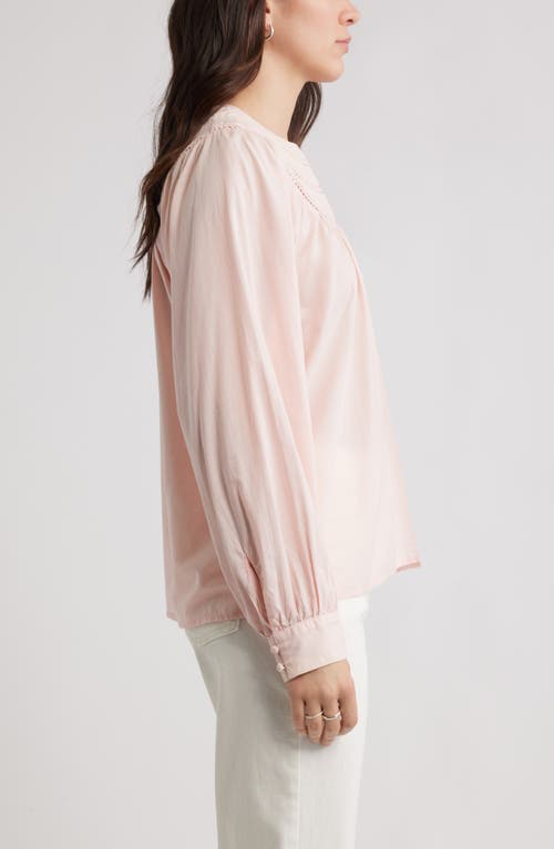 Caslonr Caslon(r) Cotton Voile Popover Top In Pink
