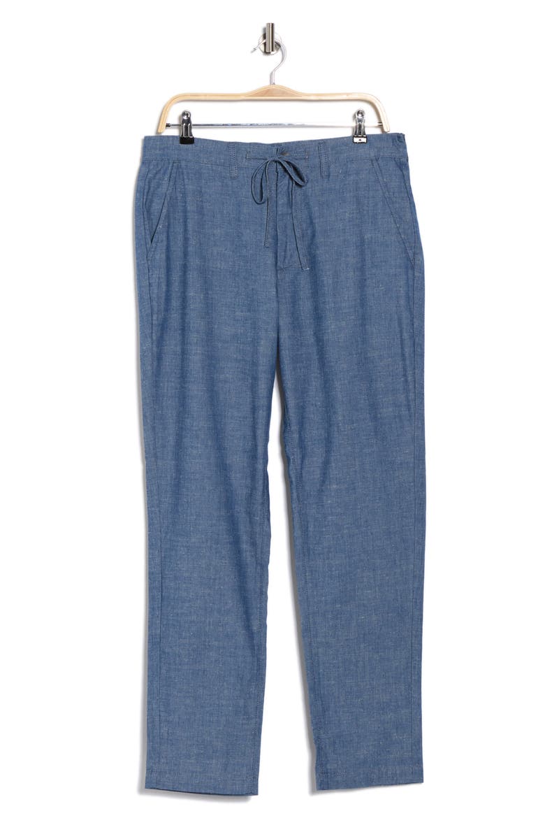 Garreth Slim Fit Chambray Drawstring Trouser Joggers, Alternate, color, CLOUD NINE