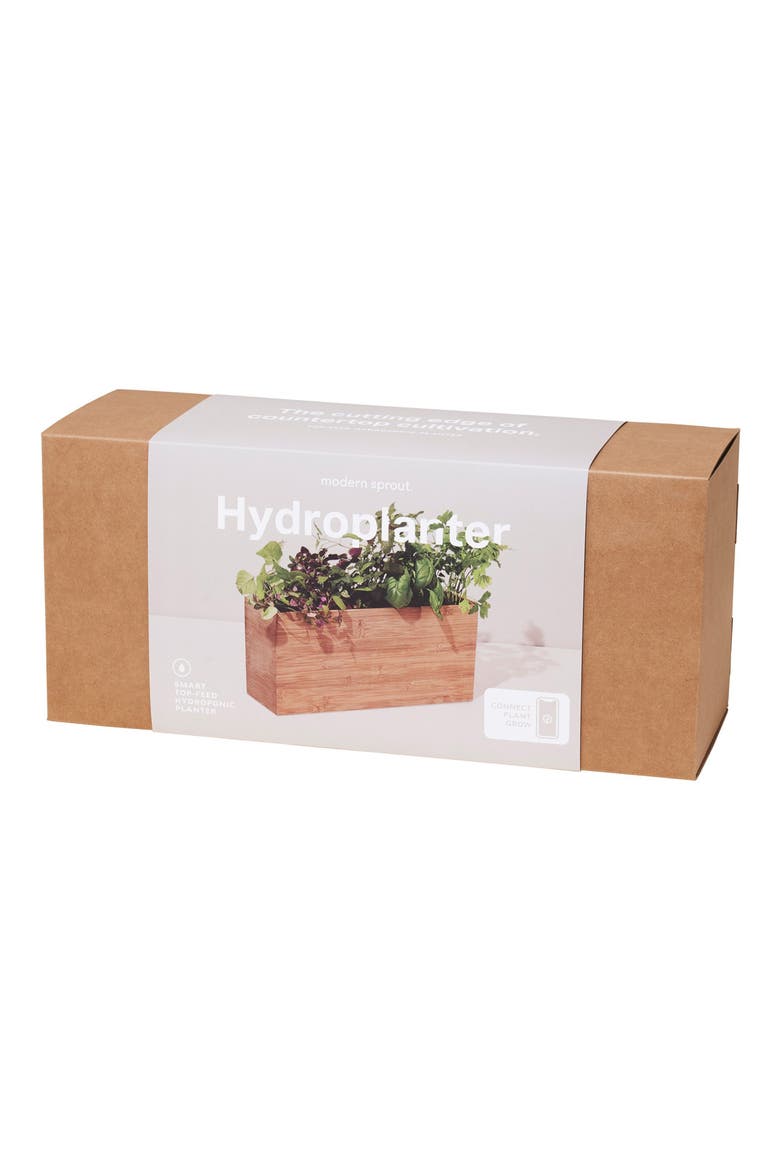 Smart Indoor Hydroplanter, Alternate, color, WOOD