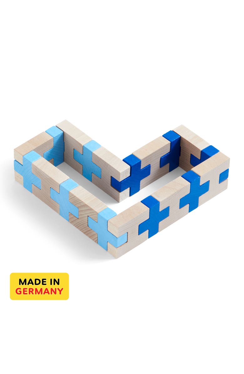 HABA 3D Aerius - 20 Piece Wooden Building Blocks Set, Alternate, color, 