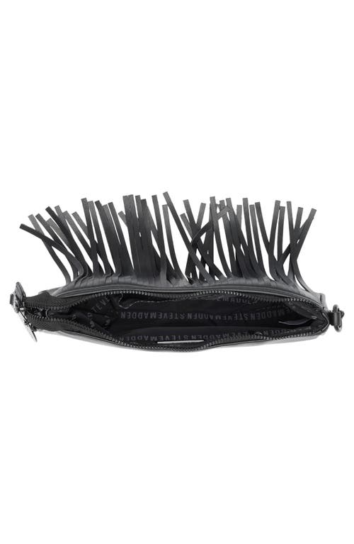 Steve Madden Bcelia Fringe Shoulder Bag In Black