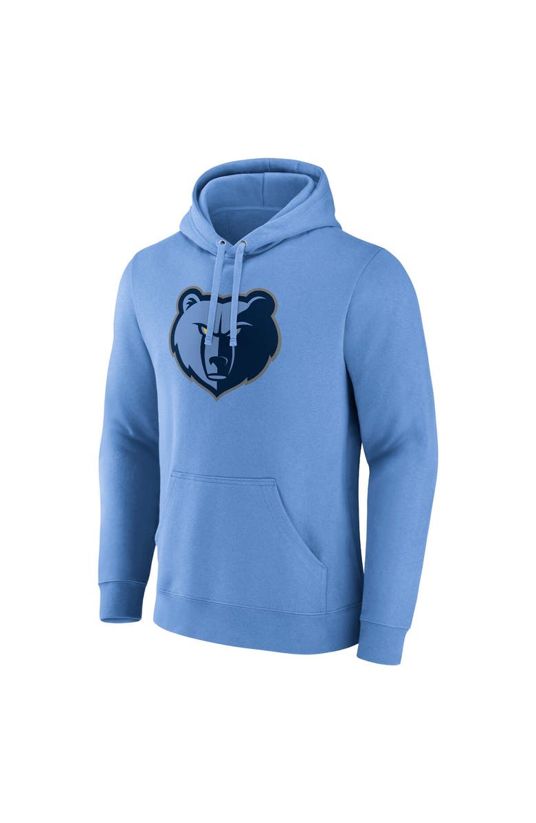 FANATICS Men's Fanatics  Light Blue Memphis Grizzlies Primary Logo Pullover Hoodie, Alternate, color, 