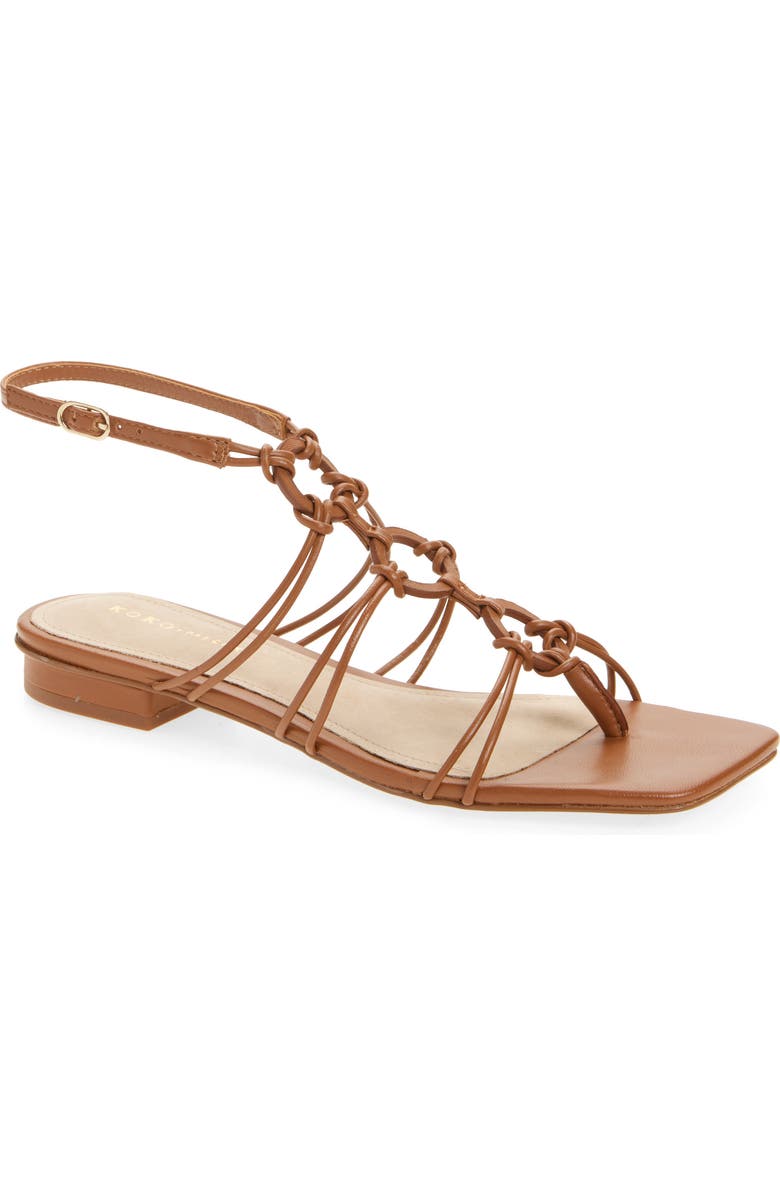 KOKO + PALENKI Catia Ankle Strap Thong Sandal, Main, color,