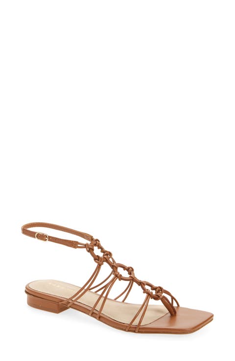Catia Ankle Strap Thong Sandal (Women)