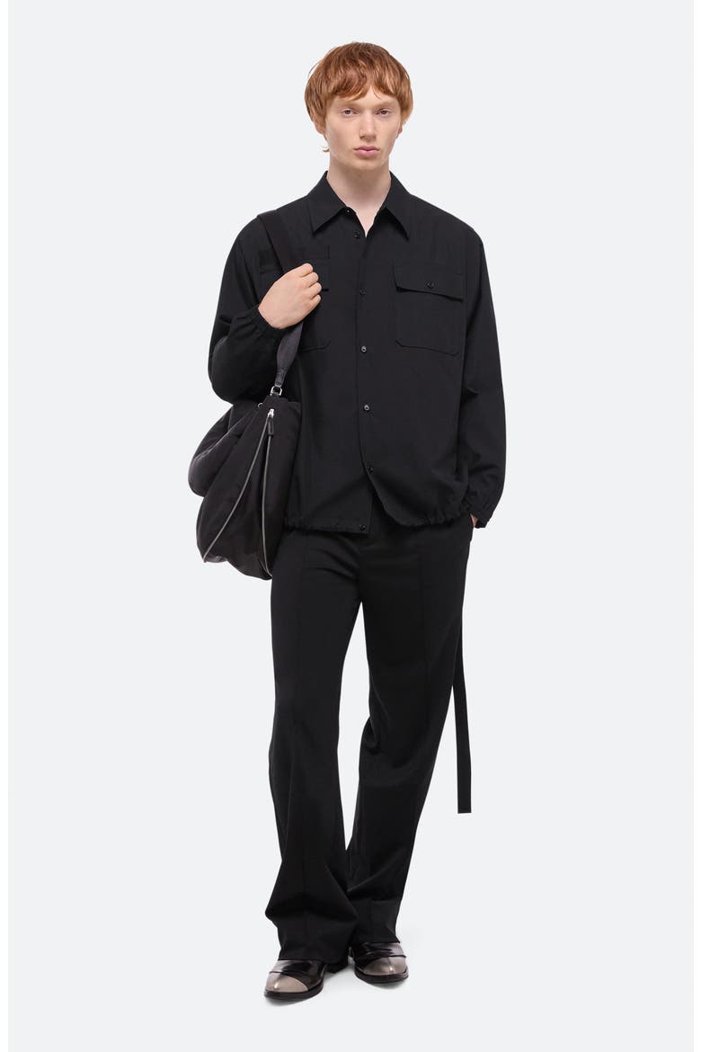Uniform Button-Up Shirt, Alternate, color, BLACK