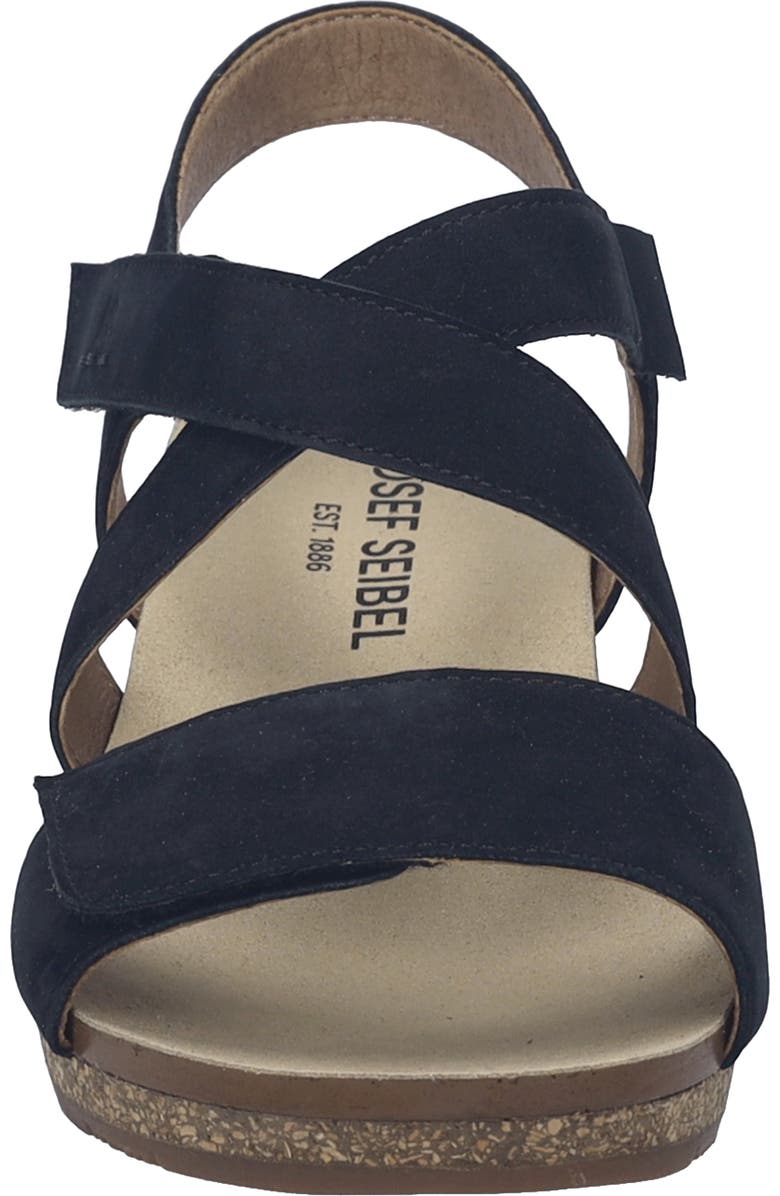 Josef Seibel Grace Ankle Strap Block Heel Sandal, Alternate, color, Black