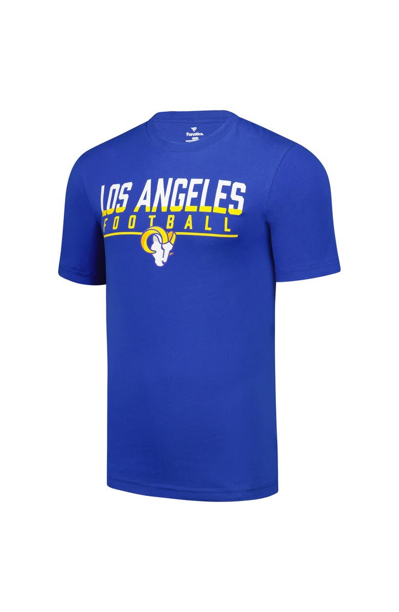 FANATICS Men's Fanatics  Royal Los Angeles Rams Blocked T-Shirt, Alternate, color, 