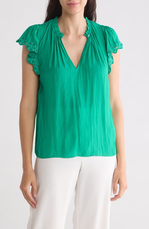 Hermine Ruffle Trim Top