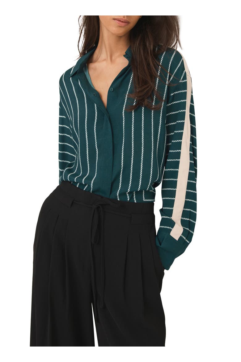 Striped Shirt, Main, color, Green