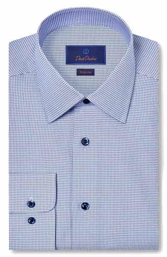 Regular Fit Micro Dobby Dress Shirt