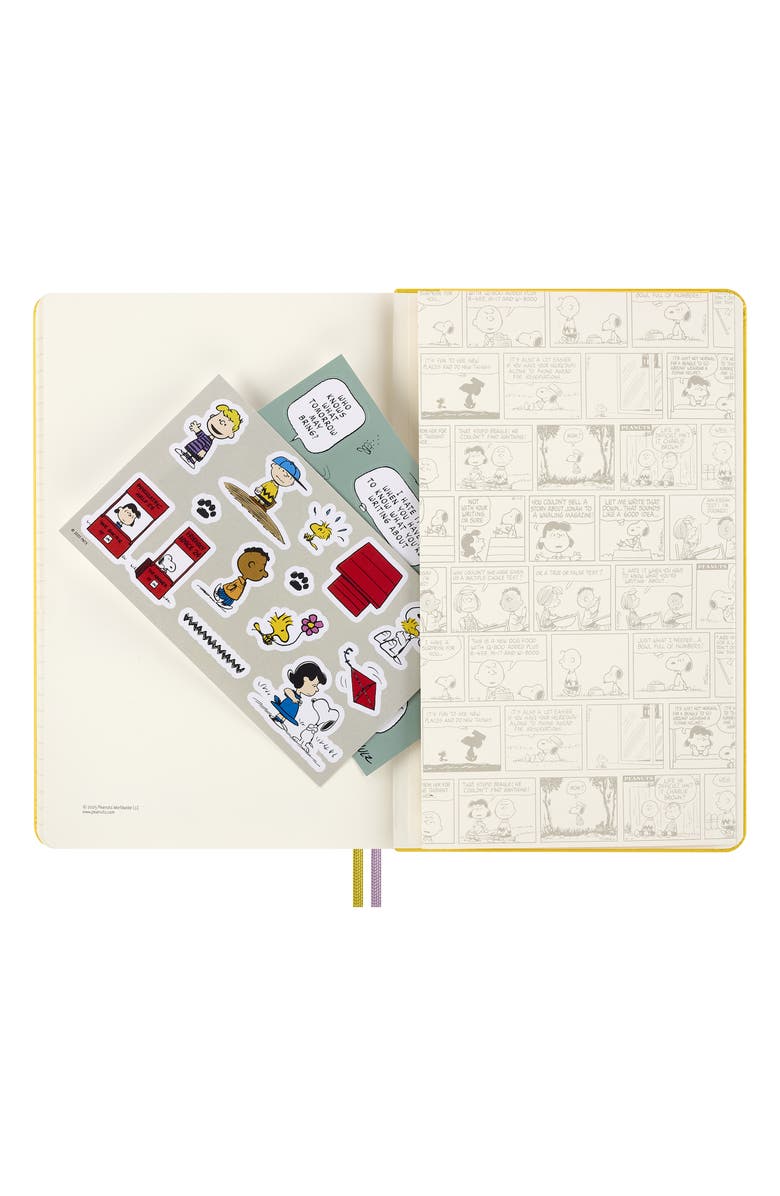 Moleskine Peanuts Peppermint Patty Large Ruled Notebook, Alternate, color, Yellow