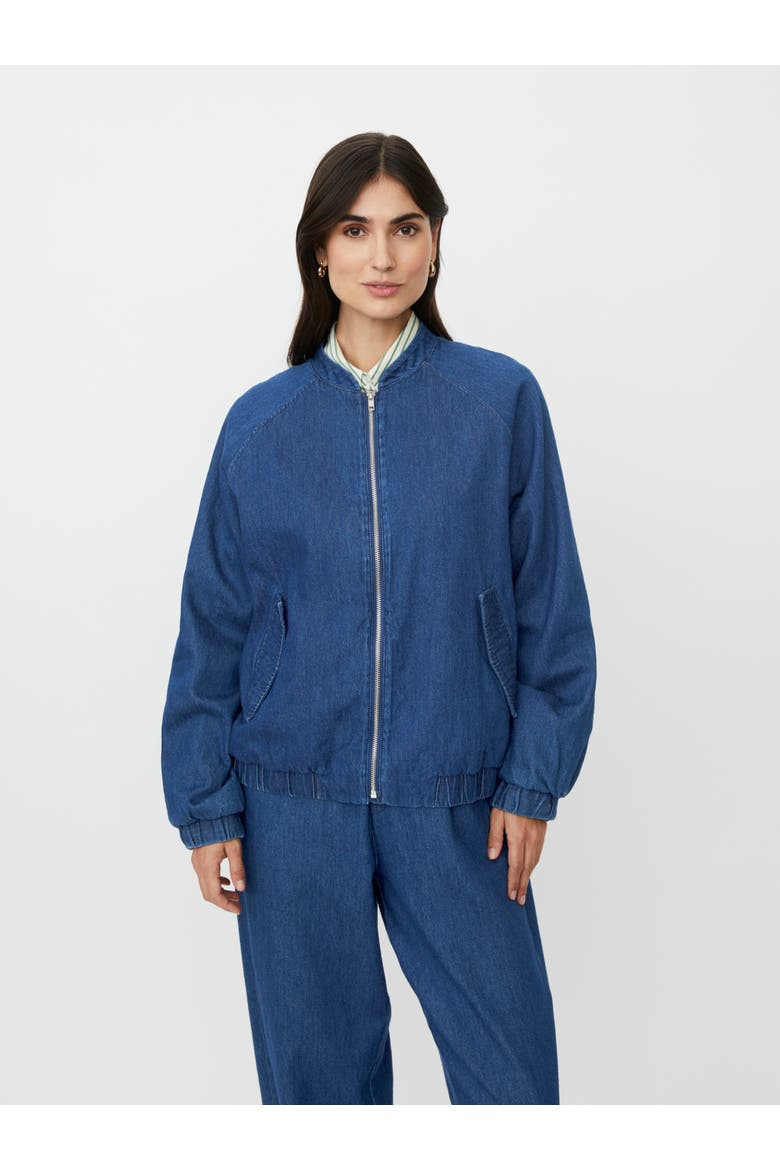 MaJossana Bomber Jacket, Main, color, Dark Denim