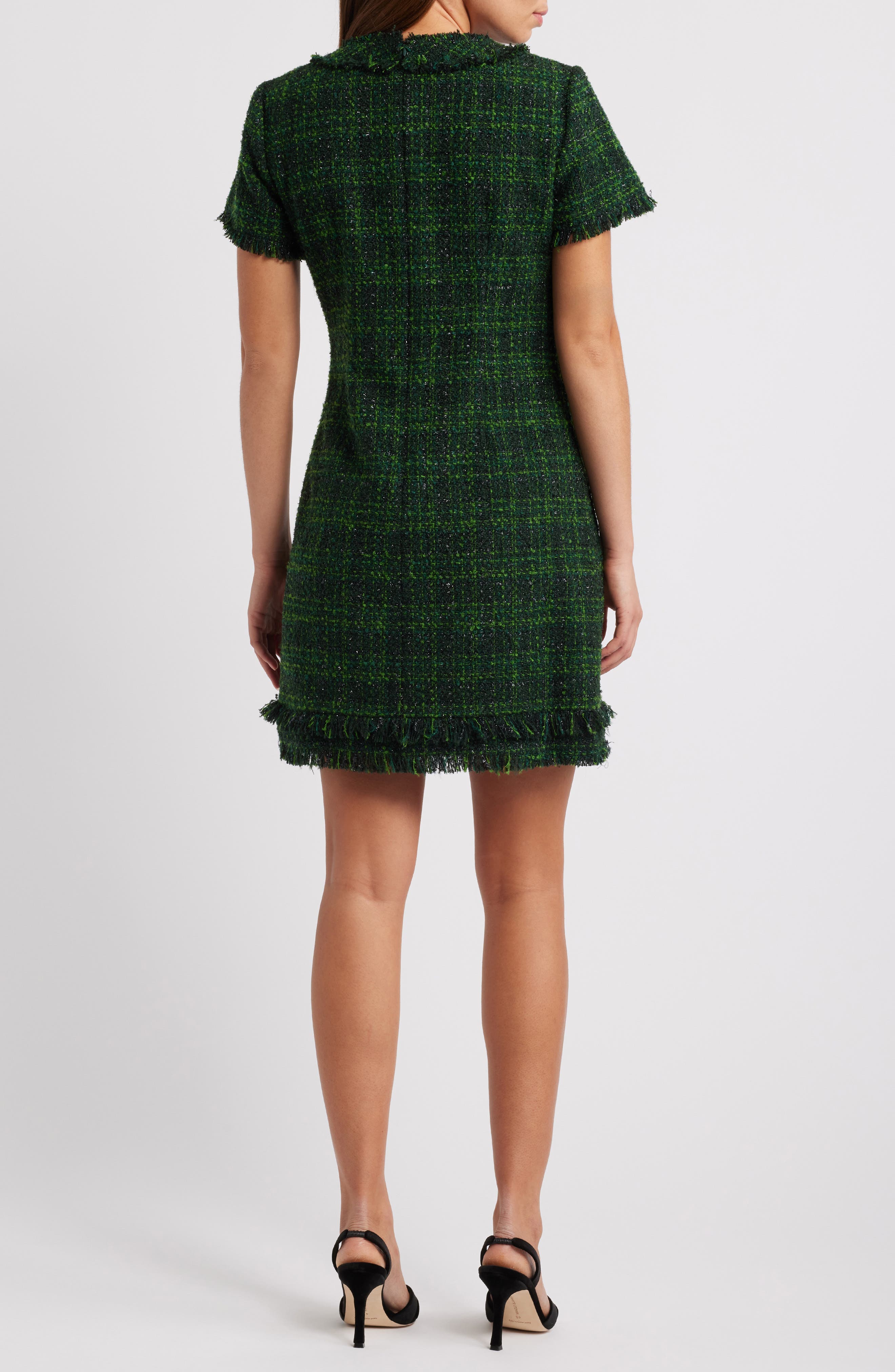 Metallic Tweed Dress - image 2