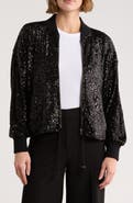 Love Token Cindy Sequin Bomber Jacket
