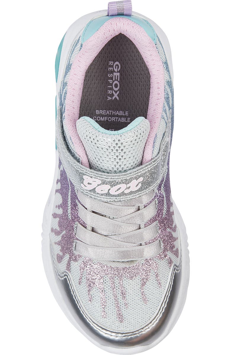 Geox Kids' Assister Light-Up Sneaker, Alternate, color,